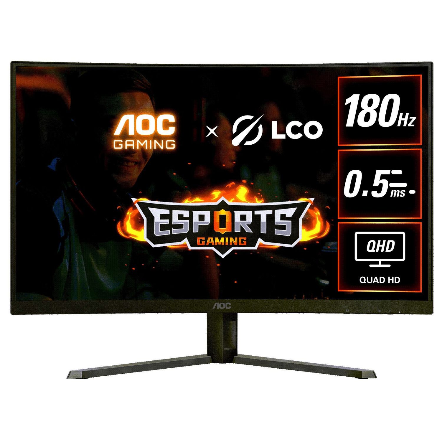 AOC CQ32G4E 31.5' QHD Fast VA 180Hz Curved Gaming Monitor