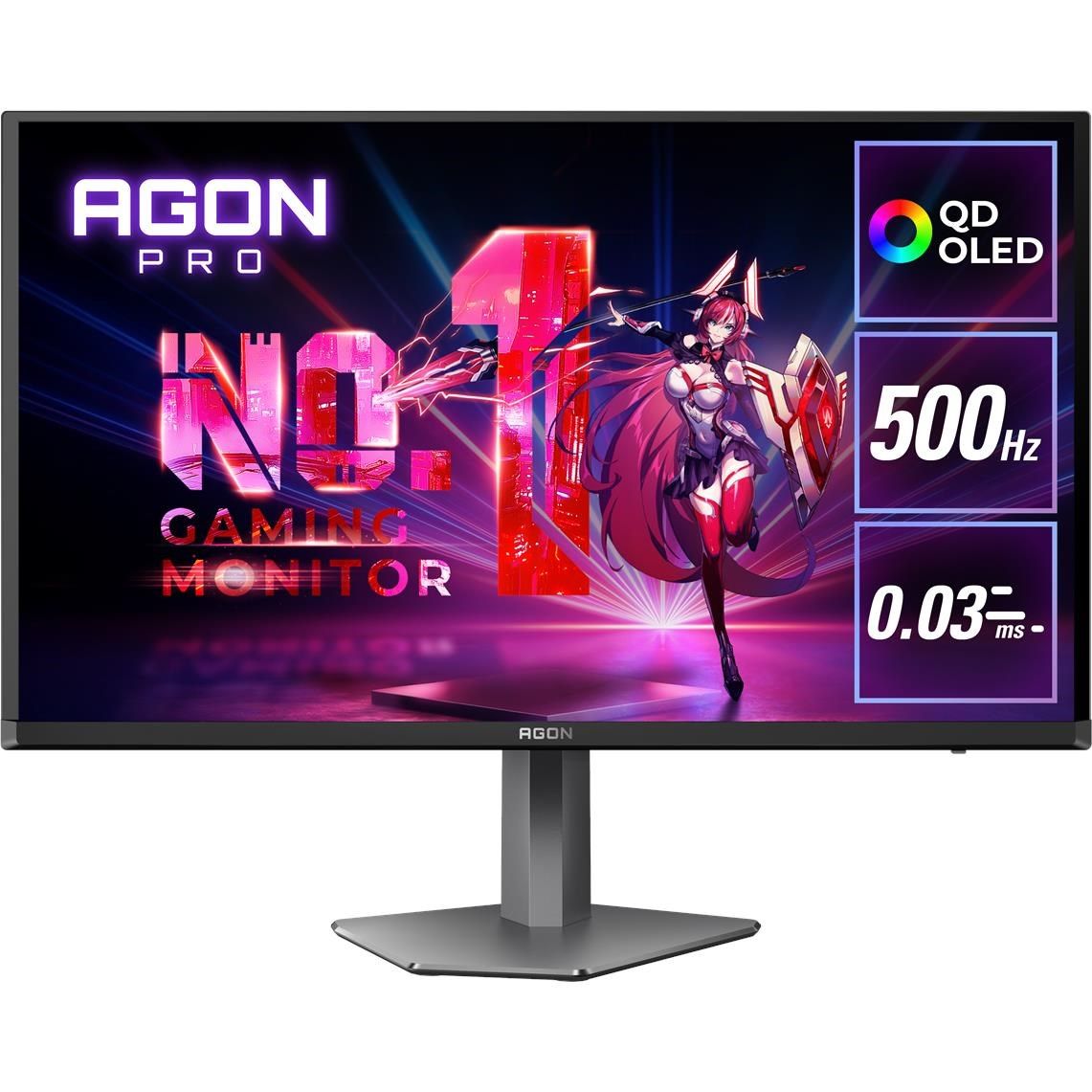 AOC AGON AG276QKD2/75 27' QHD 500Hz QD-OLED Gaming Monitor