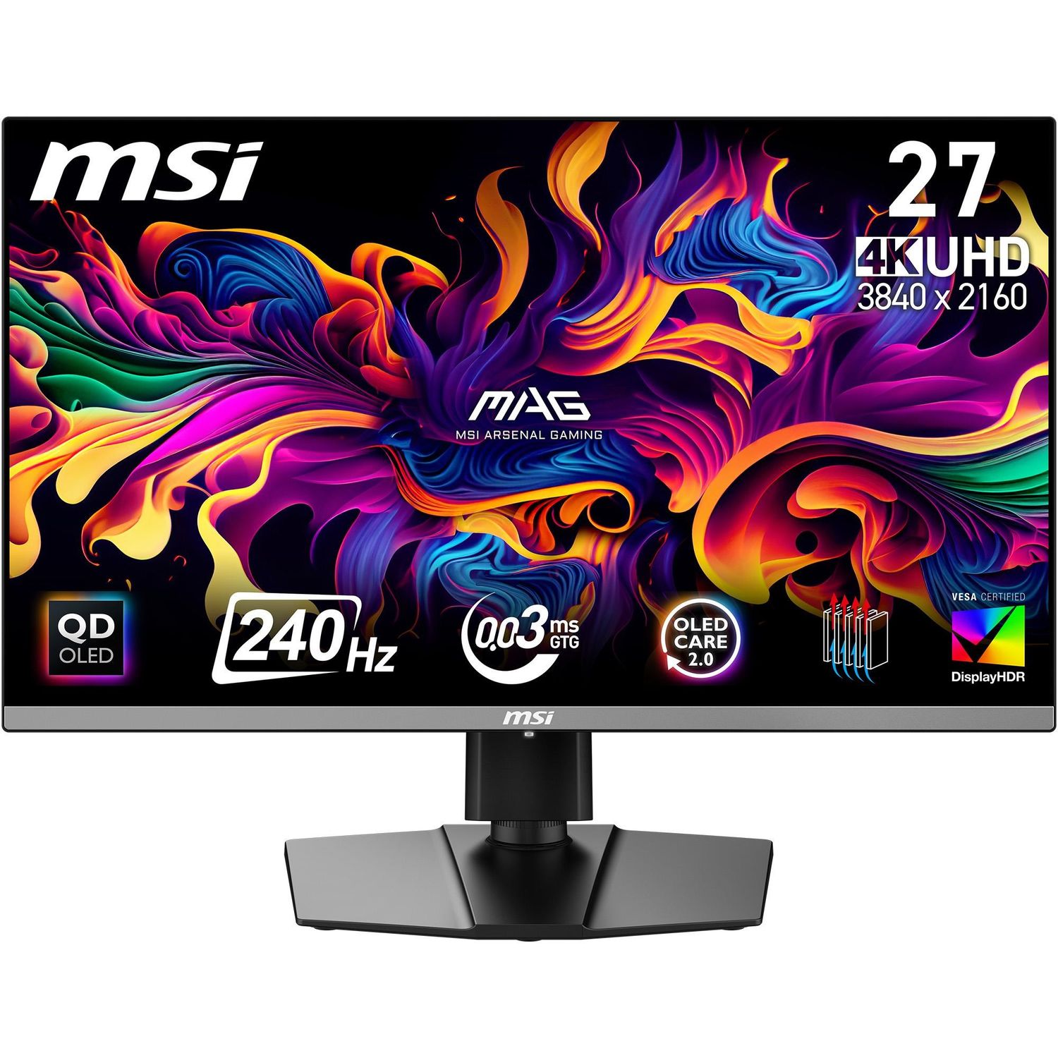 MSI MAG 272UP X24 26.5' 4K UHD 240Hz QD-OLED Gaming Monitor
