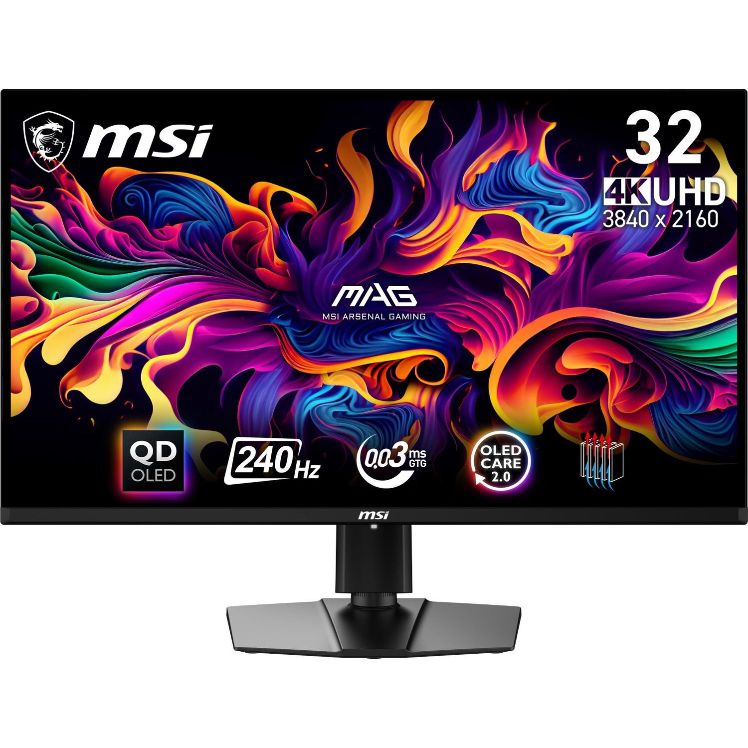 MSI MAG 321UPX 32' 4k UHD 240Hz QD-OLED Gaming Monitor
