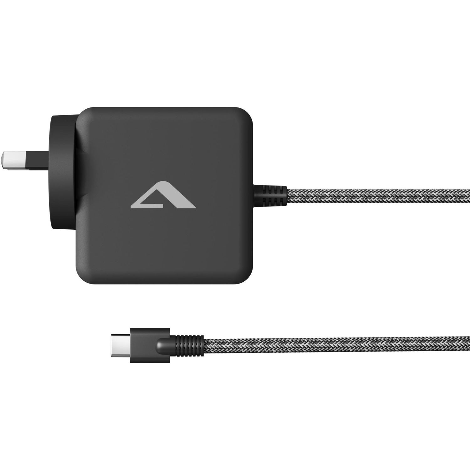 ALOGIC Rapid Power 65W Wall GaN Charger with Fixed USB-C Cable (Black)