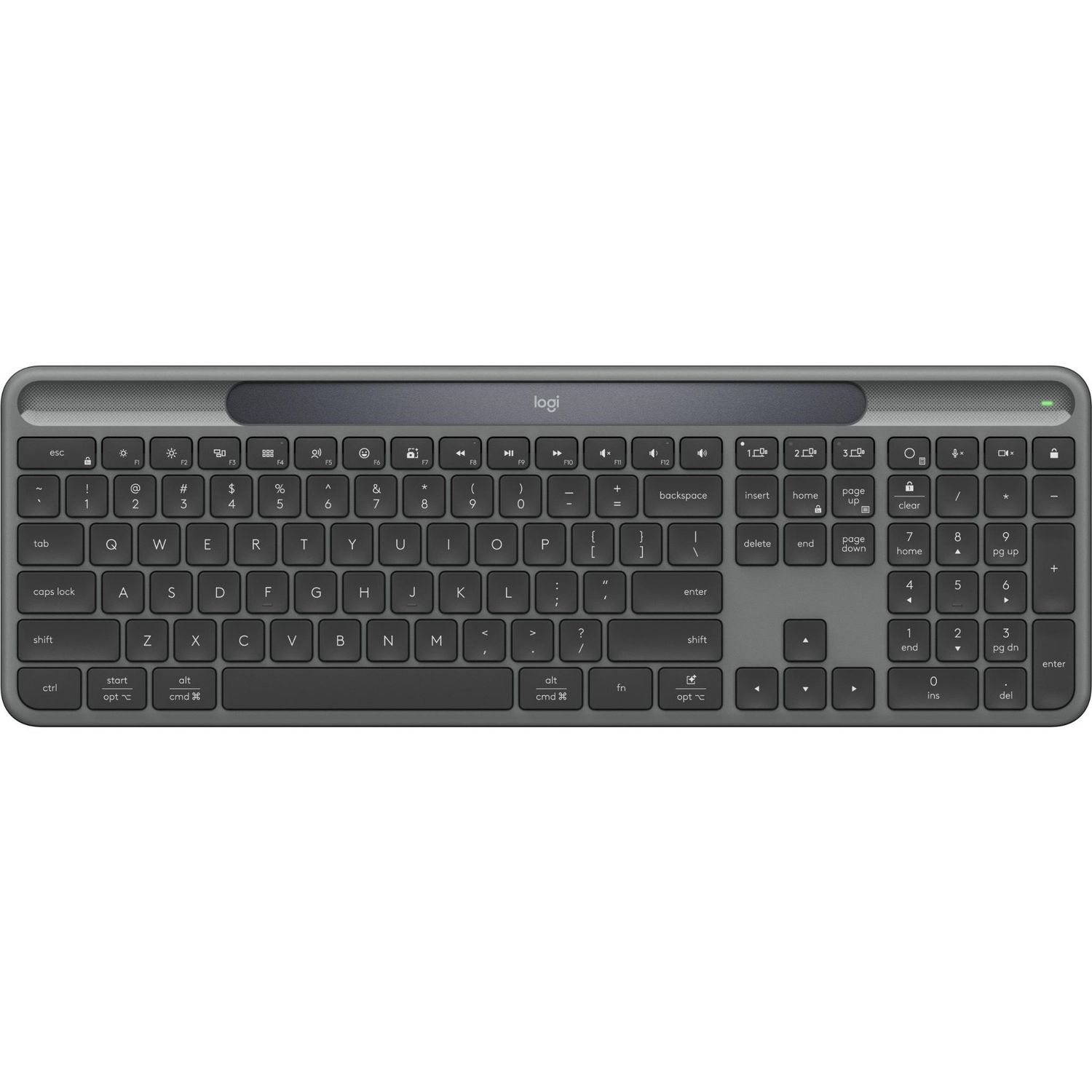 Logitech Signature Slim Solar+ Keyboard (Graphite)