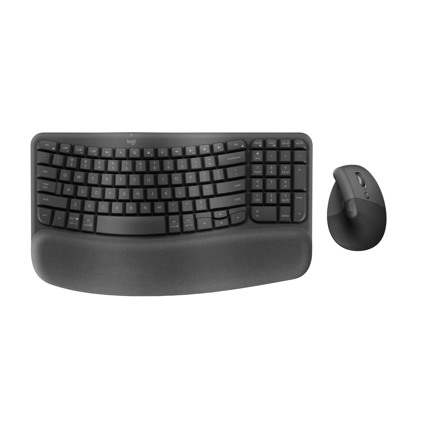Logitech Wave Keys and Lift Keyboard and Mouse (Graphite)