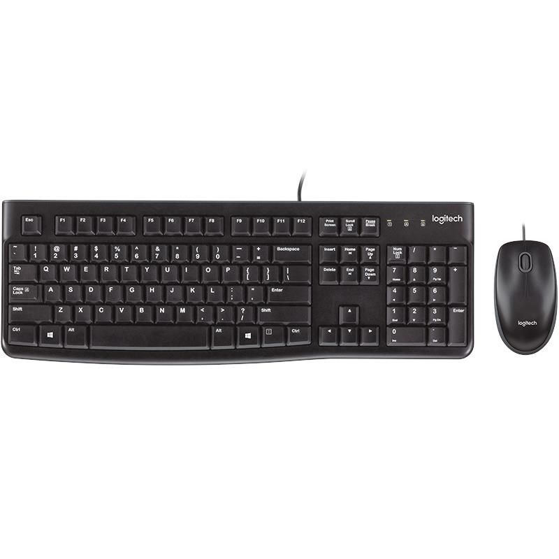 Logitech Desktop MK120 Wired Keyboard and Mouse Combo