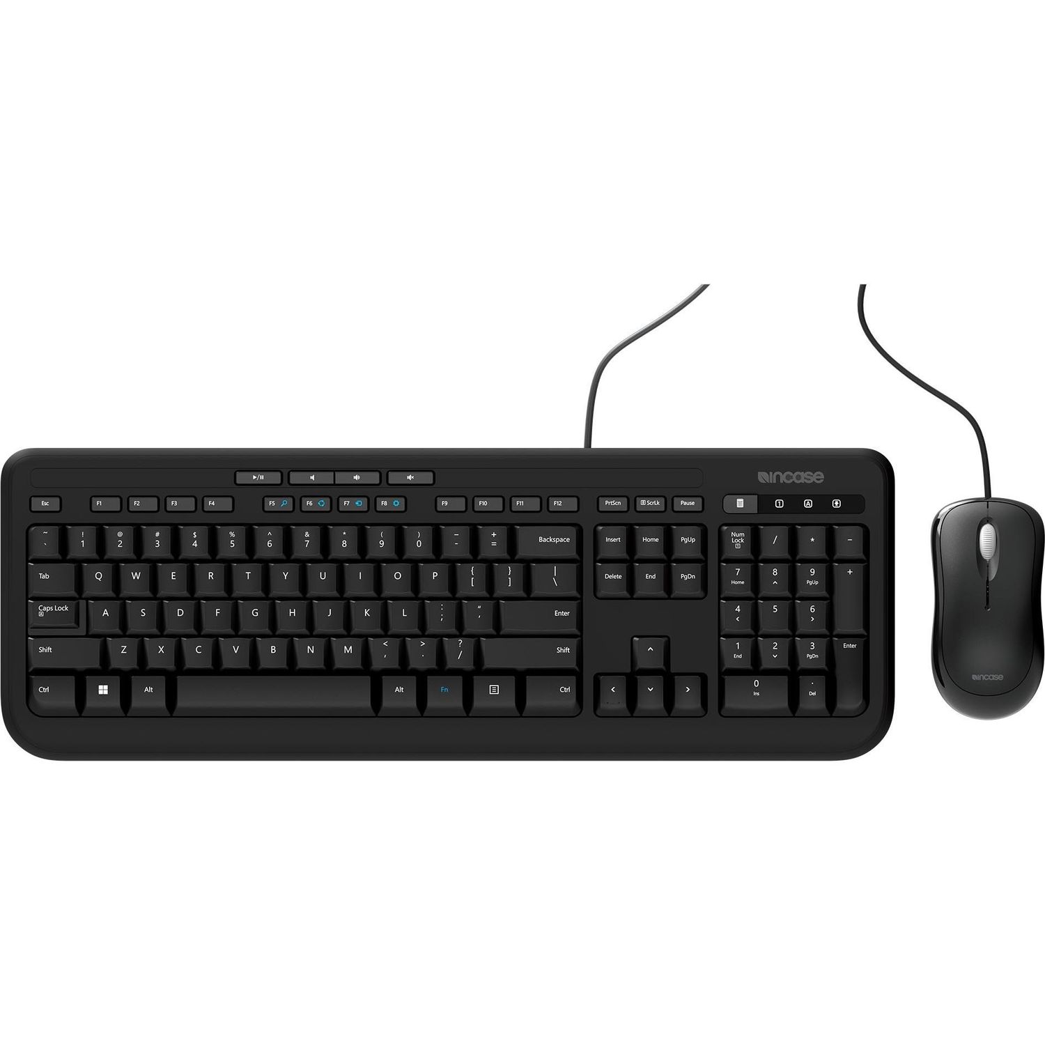 Incase Wired Desktop 600 Keyboard &amp; Mouse Combo Designed by Microsoft (Black)
