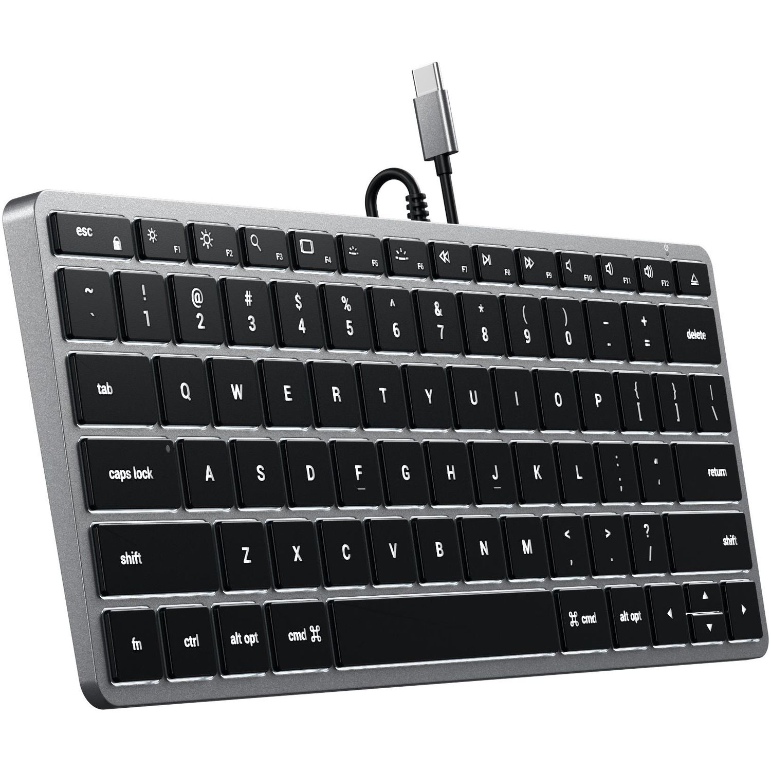 Satechi Slim W1 USB-C Wired Keyboard for Mac (Space Grey)
