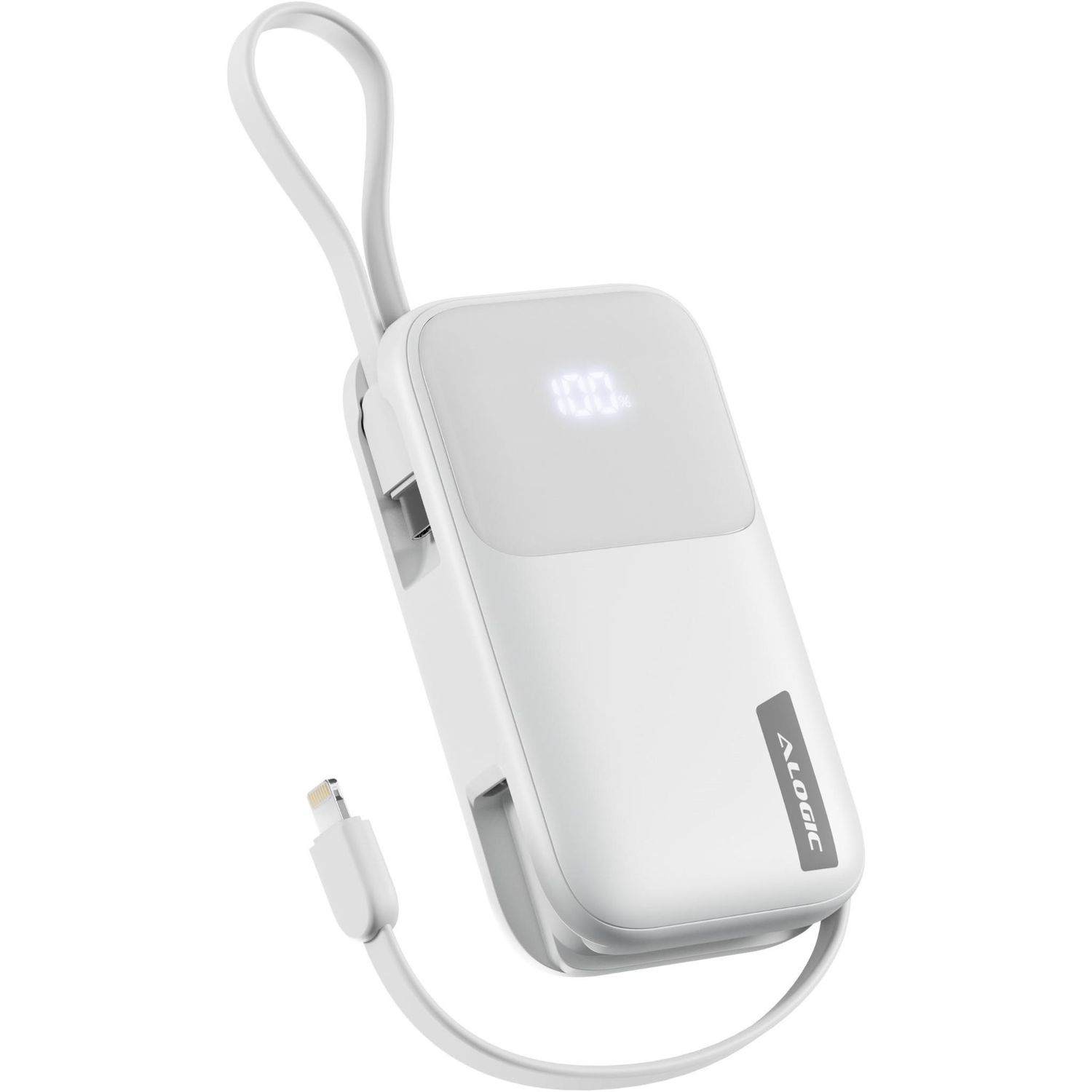 ALOGIC 10K 20W Tandem Powerbank with USB-C &amp; Lighting (White)
