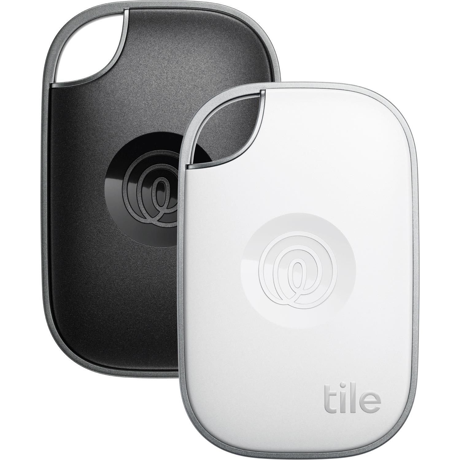 Tile Pro Bluetooth Tracker 2 Pack (Black/White) [2024]