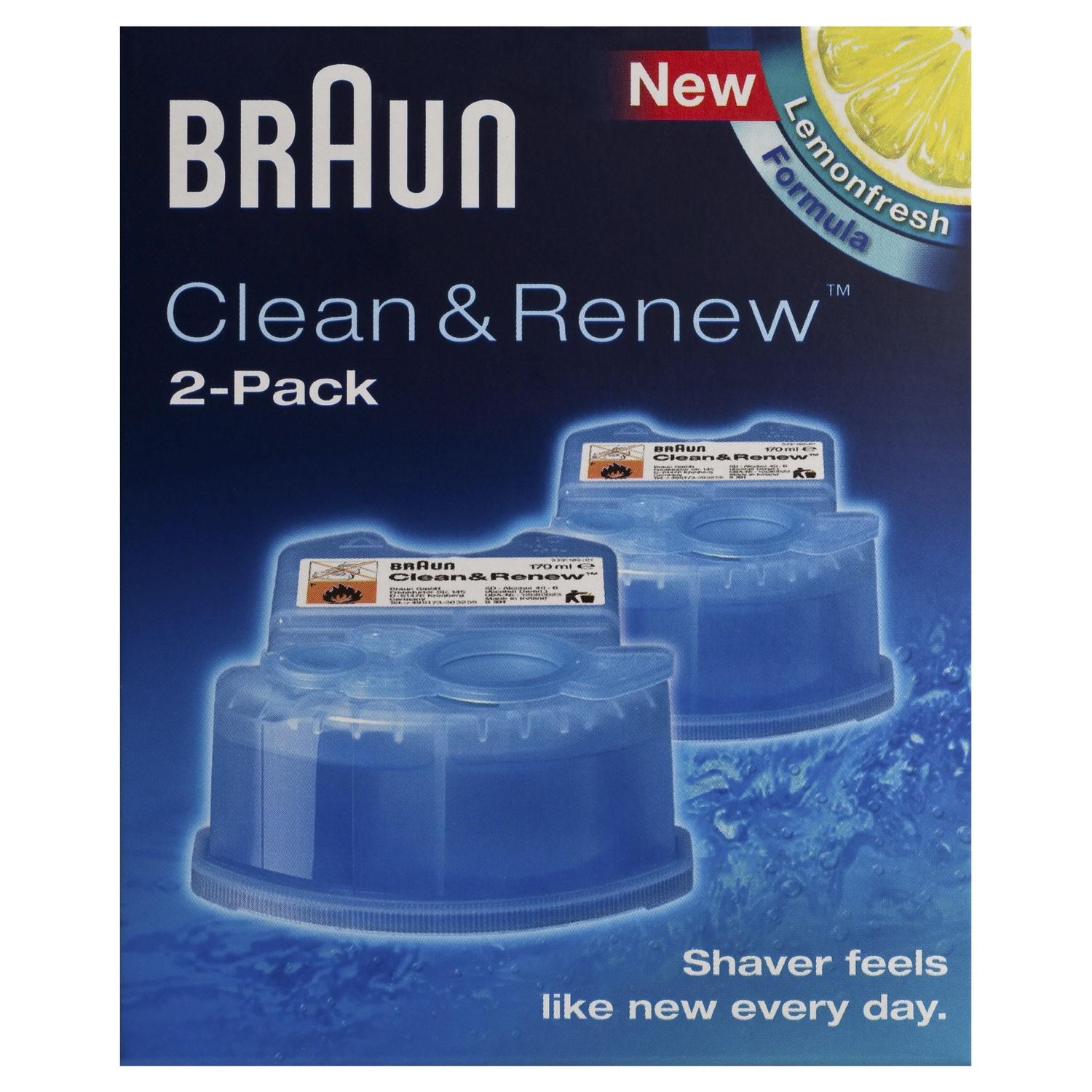 Braun Clean &amp; Renew Refill Cartridges CCR - 2 pack