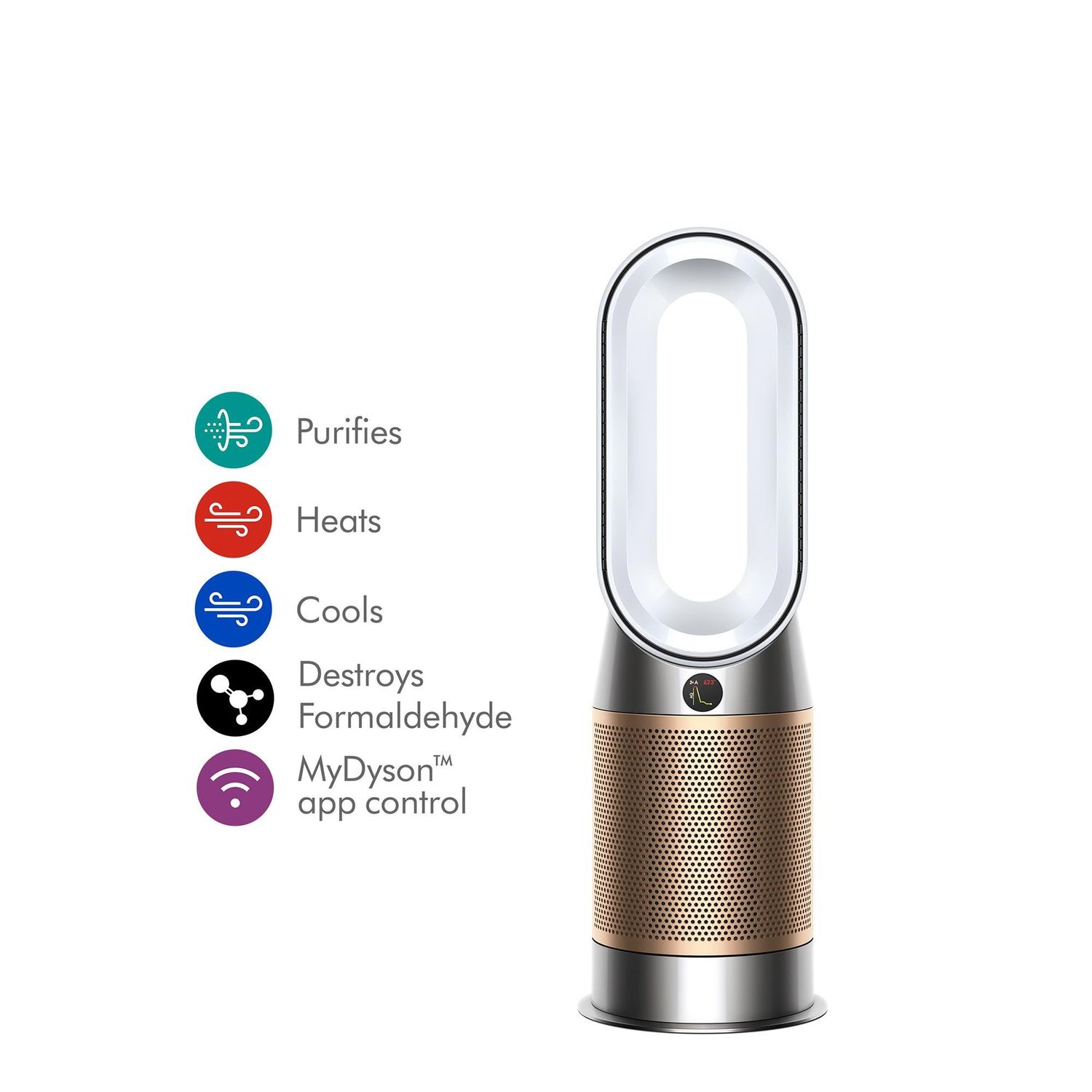 Dyson Purifier Hot+Cool HP2 De-NOx (White/Gold)