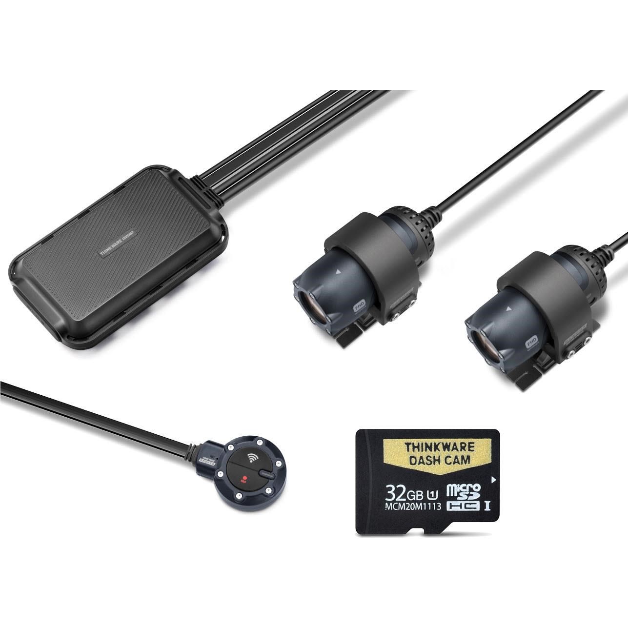 Thinkware M1D32 Front and Rear Bike Cam with 32GB MicroSD Card