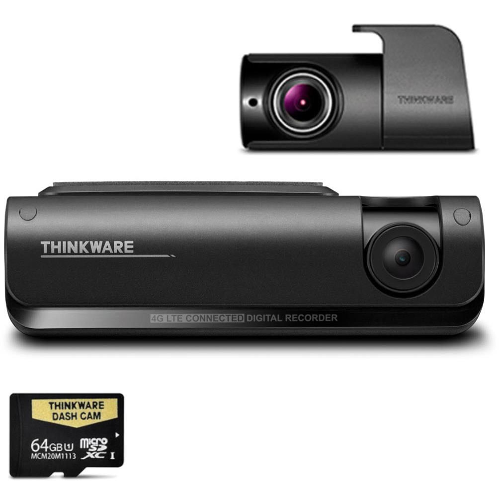 Thinkware T700D64 4G LTE Dual Dash Camera Kit with 64GB MicroSD Card