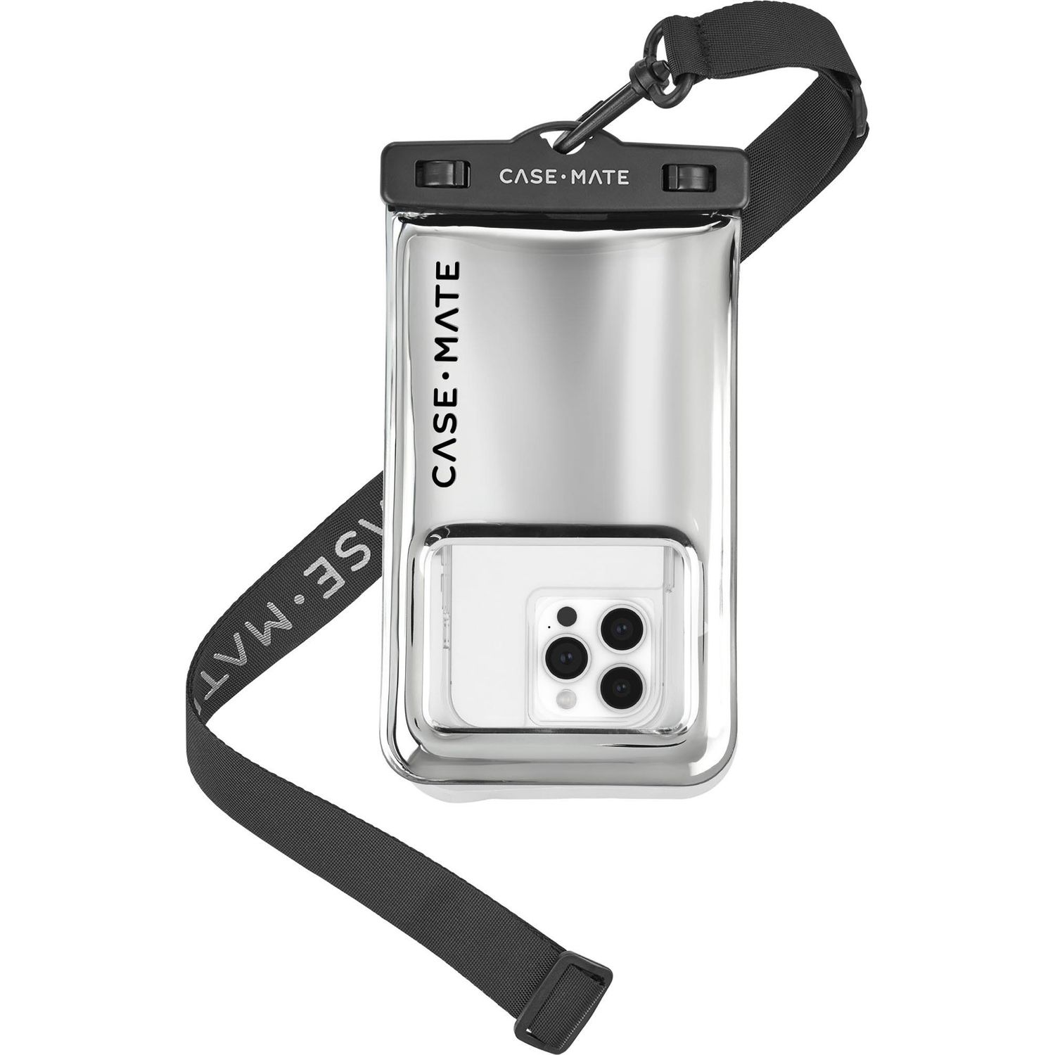 Case-Mate Waterproof Floating Pouch Large (Silver Chrome)