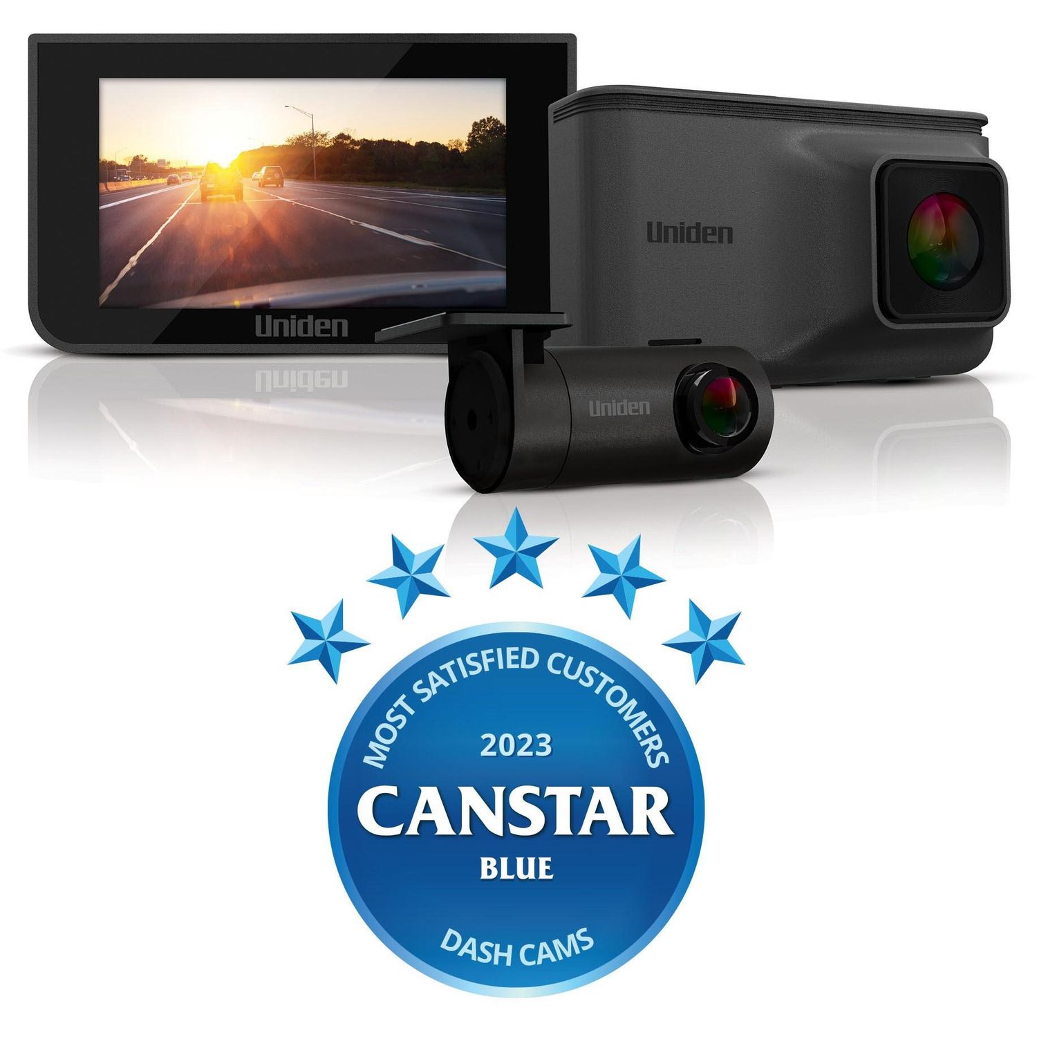 Uniden iGO CAM 45R 3'' LCD Screen 2K front/FHD Rear Dash Camera