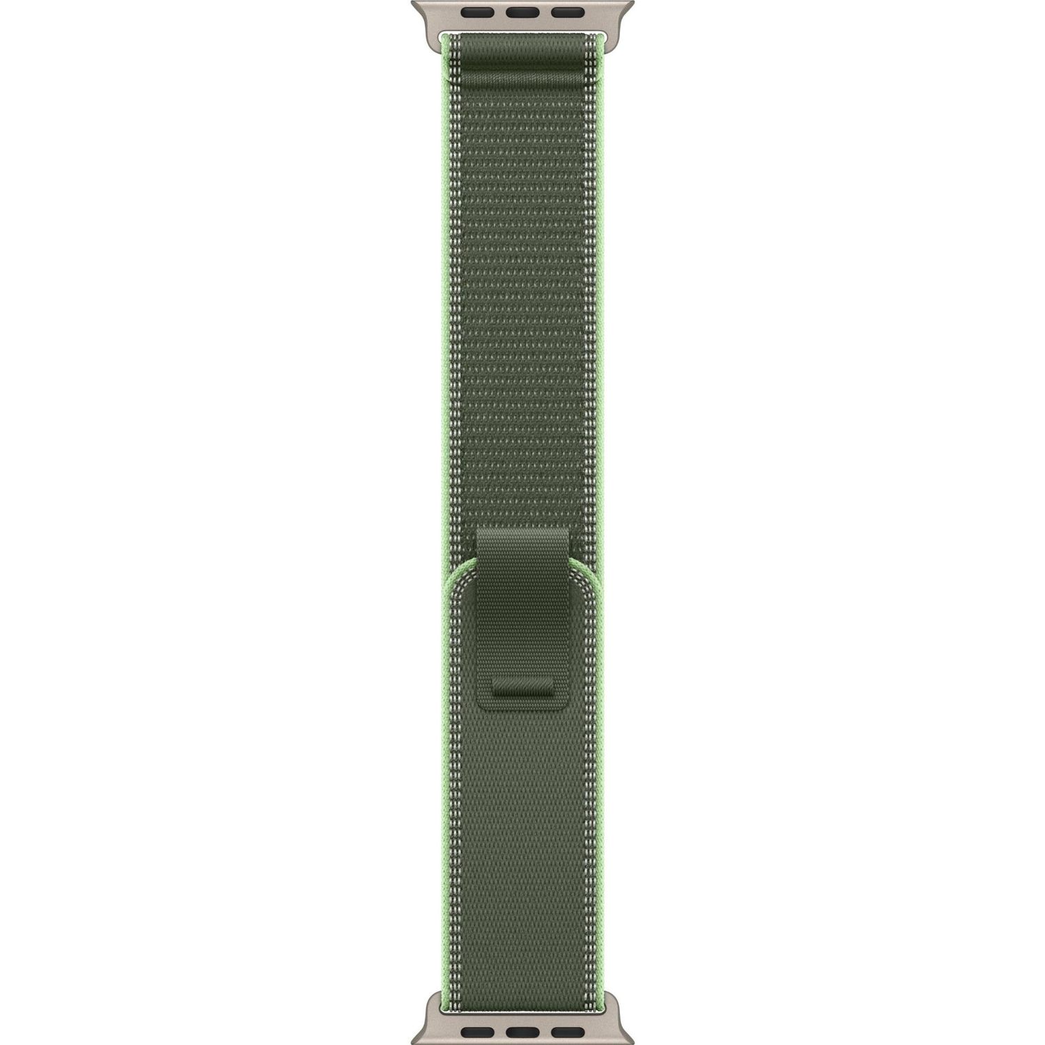 Apple Watch 49mm [Green/Neon] Trail�Loop�[M/L] [Natural Titanium Finish]