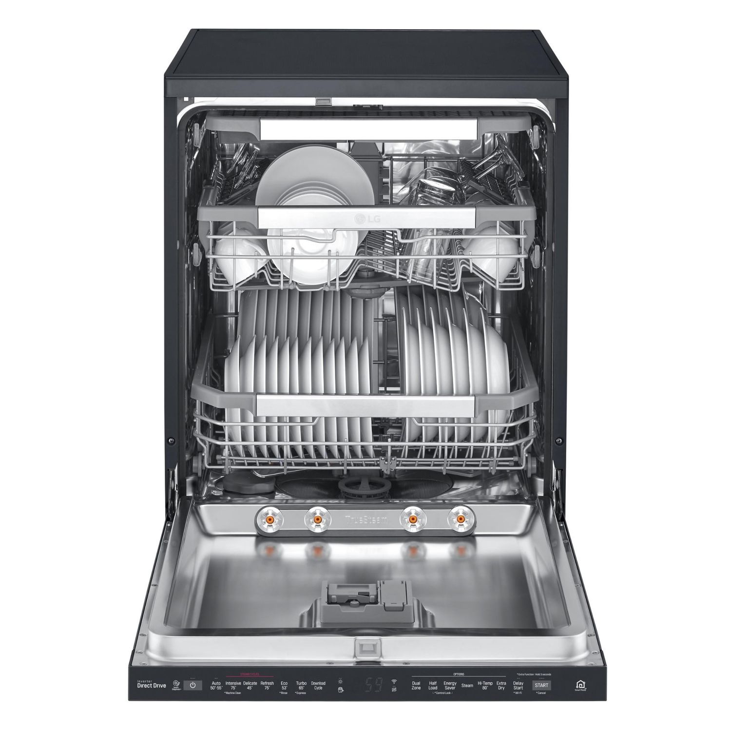 LG XD3A25MB TrueSteam 15-Place Setting Freestanding Dishwasher (Matte Black)