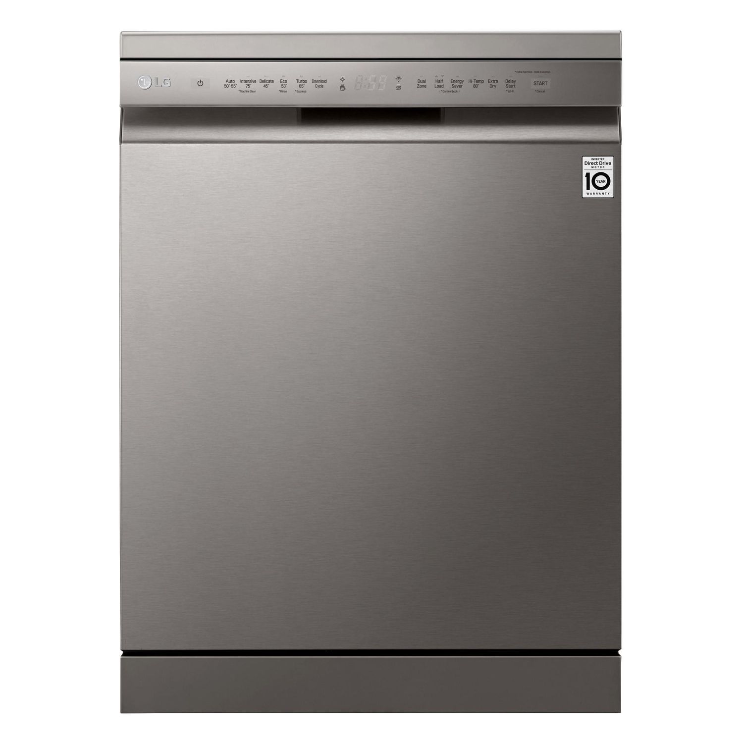 LG XD4B15PS QuadWash 15-Place Setting Freestanding Dishwasher (Platinum Steel)
