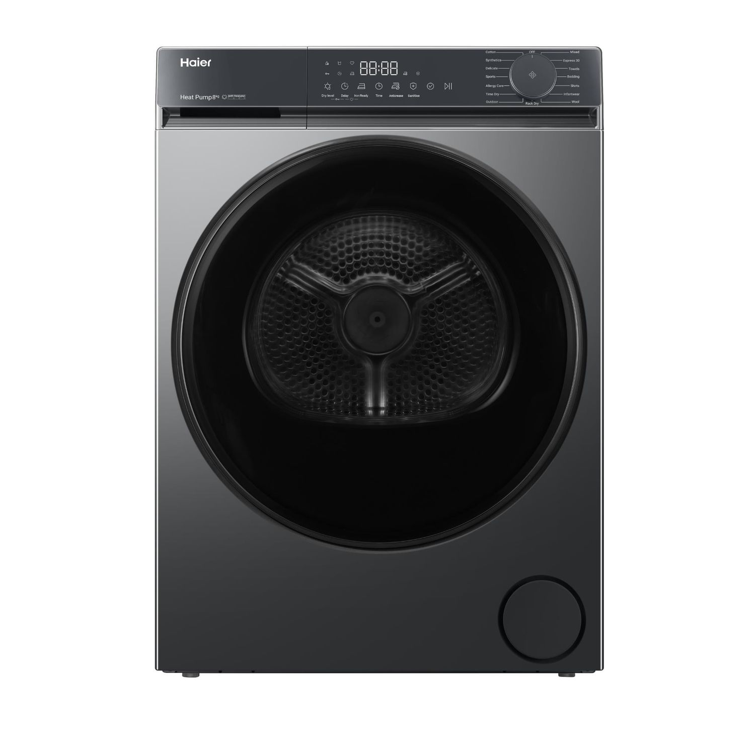 Haier HDHPS80KB1 300 Series 8kg Heat Pump Dryer (Dark)