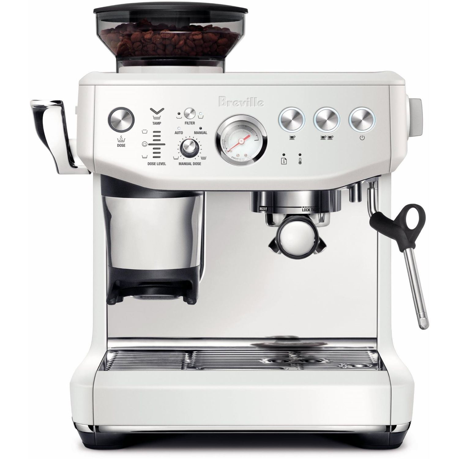 Breville the Barista Express� Impress Manual Coffee Machine (Sea Salt)