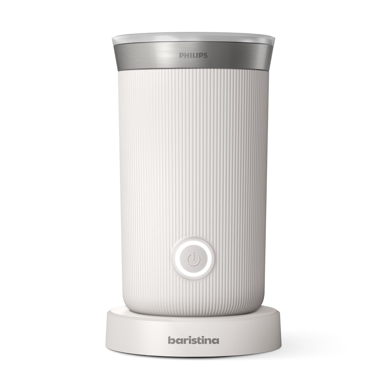 Philips Baristina Hot &amp; Cold Milk Frother (Cloud White)