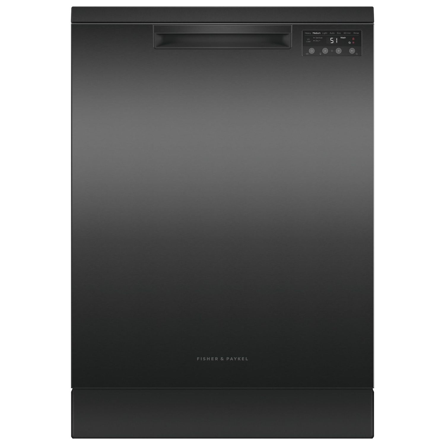 Fisher &amp; Paykel DW60FC1B2 15-Place Setting Freestanding Dishwasher (Black Stainless Steel)
