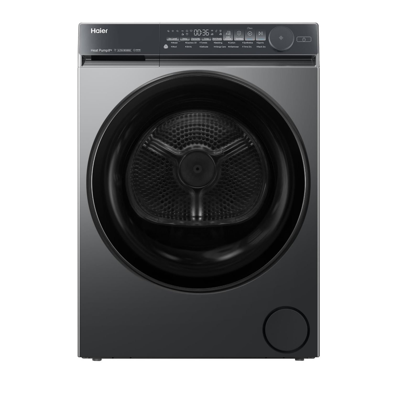 Haier HDHPS80NB1 500 Series 8kg Heat Pump Dryer (Dark)