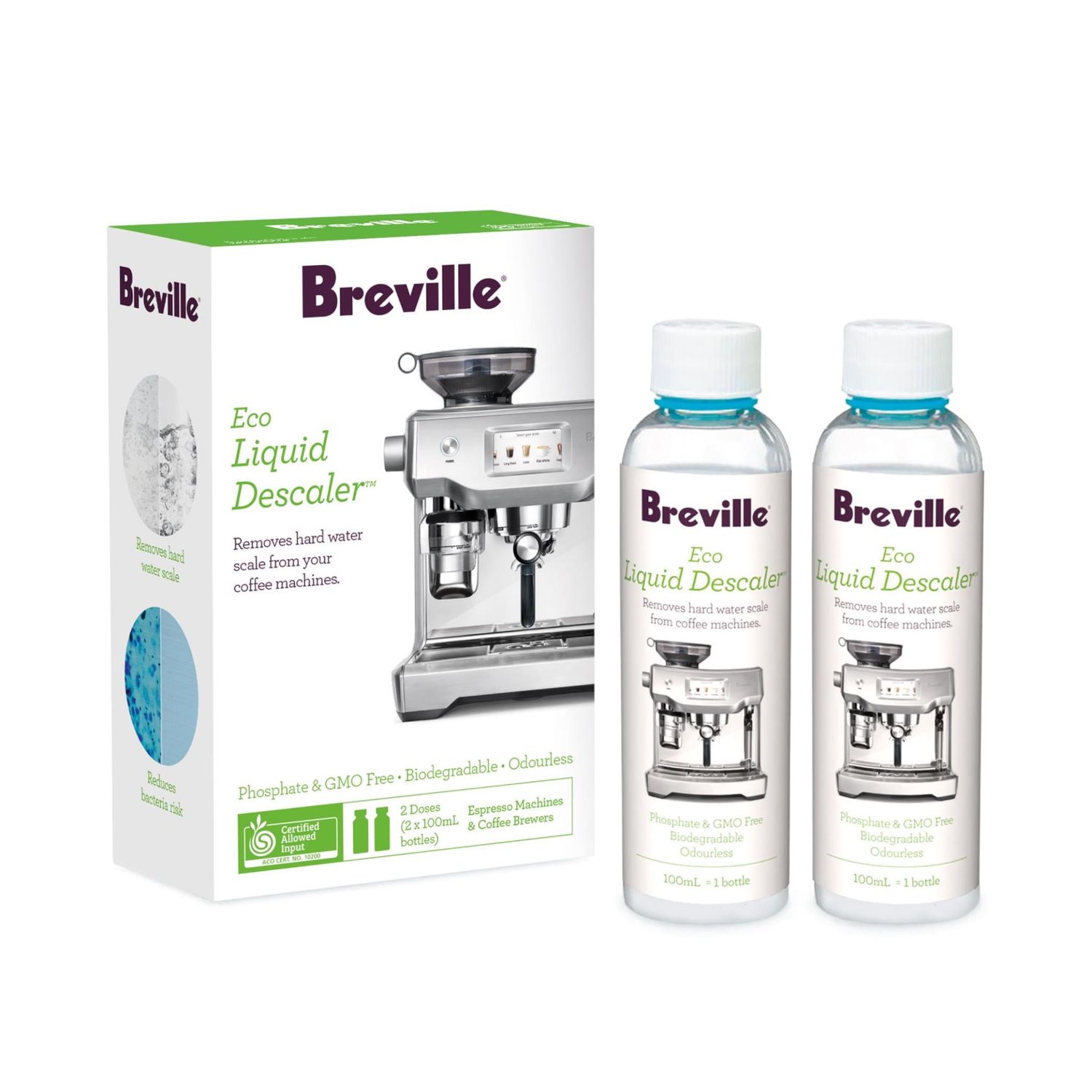 Breville Eco Liquid Descaler 100ml (2 pack)