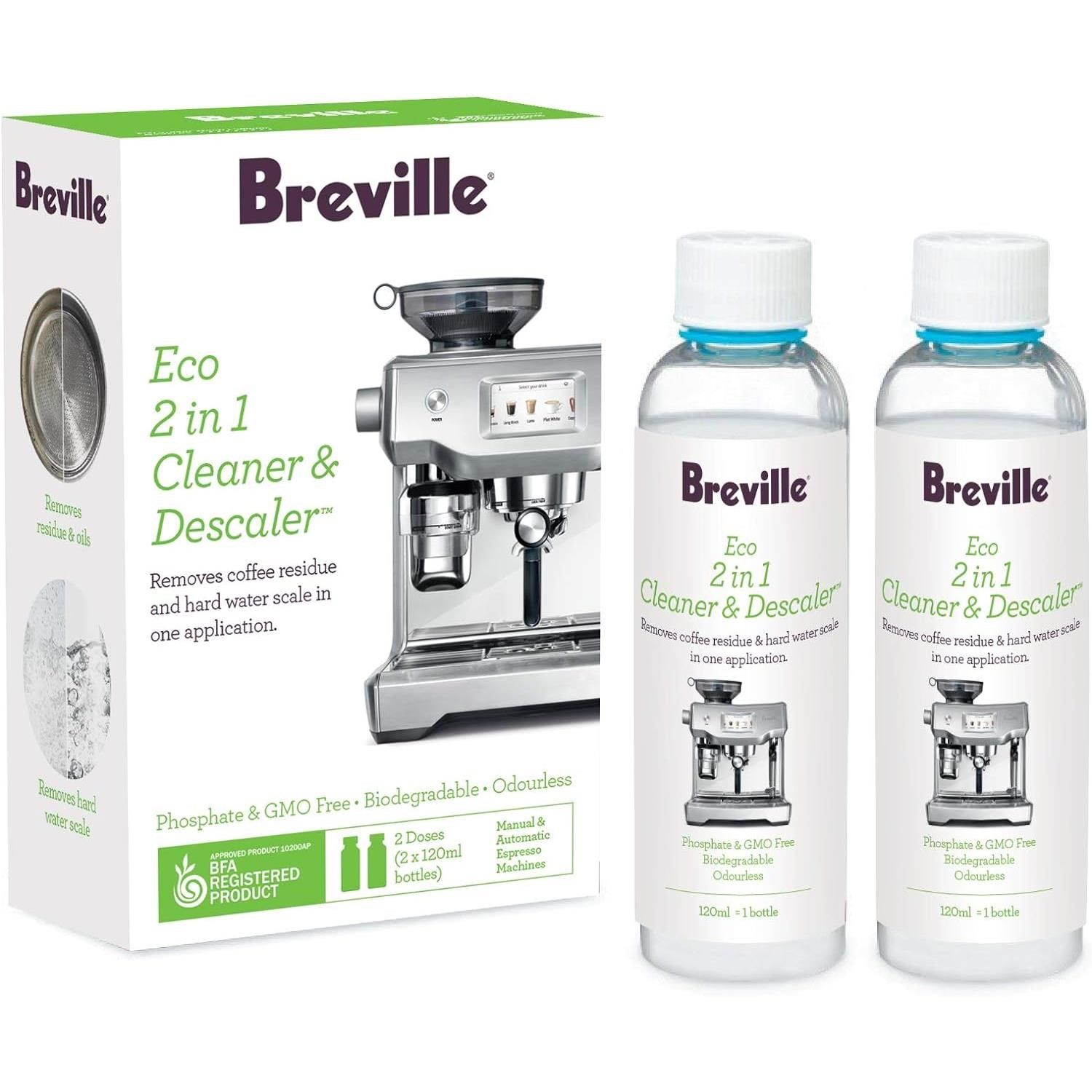 Breville Eco 2-in-1 Cleaner &amp; Descaler (2 x 120ml)
