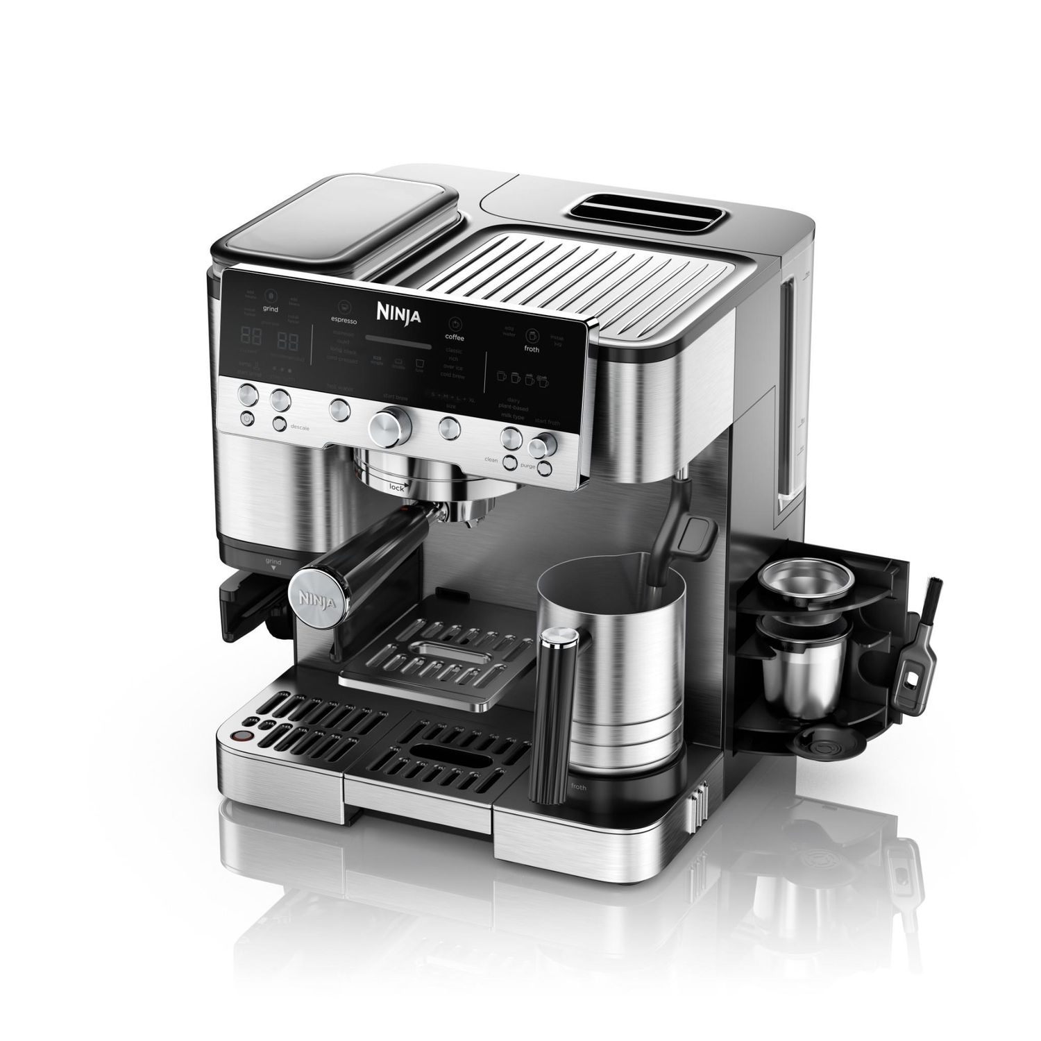 Ninja Luxe Caf� Espresso Machine (Stainless Steel)