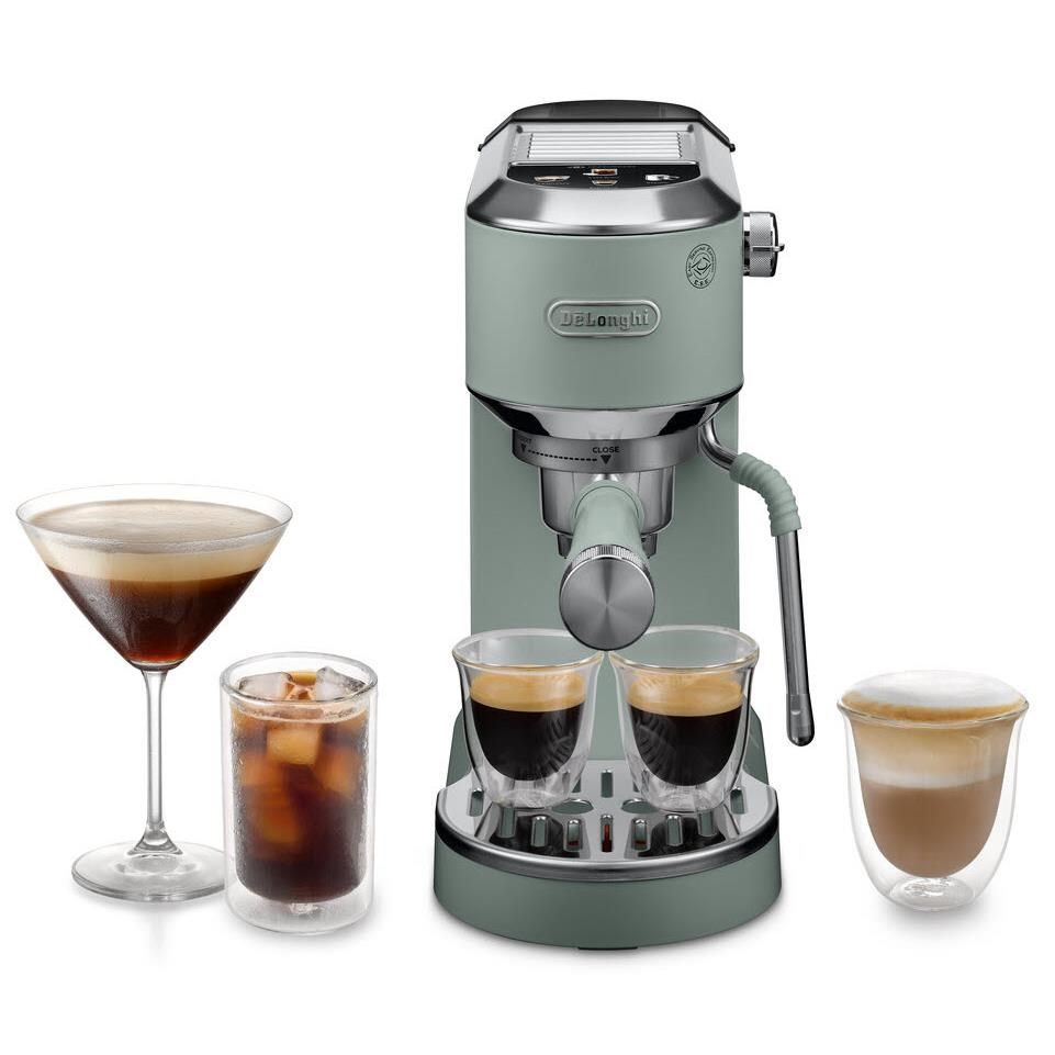 De'Longhi EC890BK Dedica Duo with Cold Brew Coffee Machine (Green)