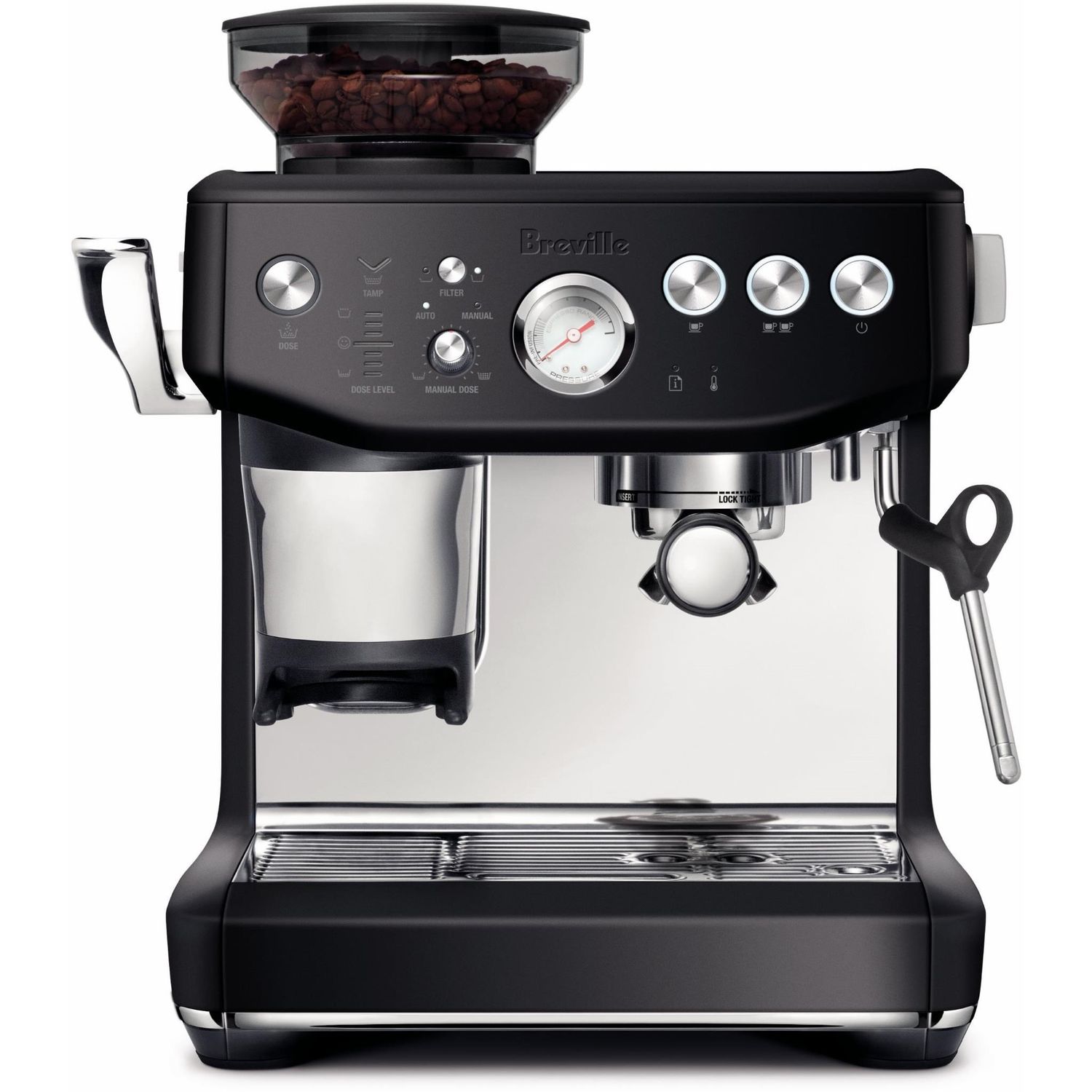 Breville the Barista Express� Impress Manual Coffee Machine (Black Truffle)