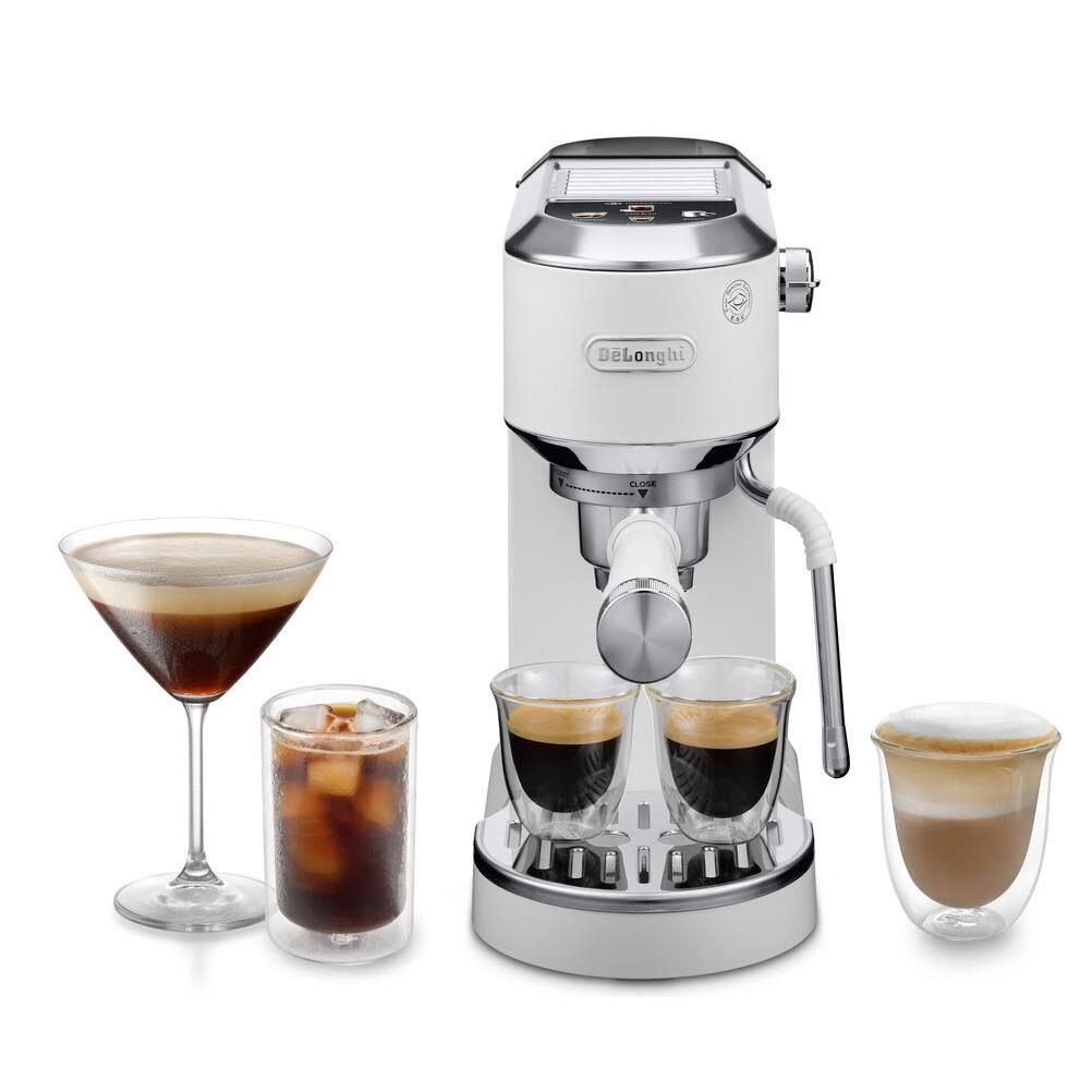 De'Longhi EC890BK Dedica Duo with Cold Brew Coffee Machine (White)
