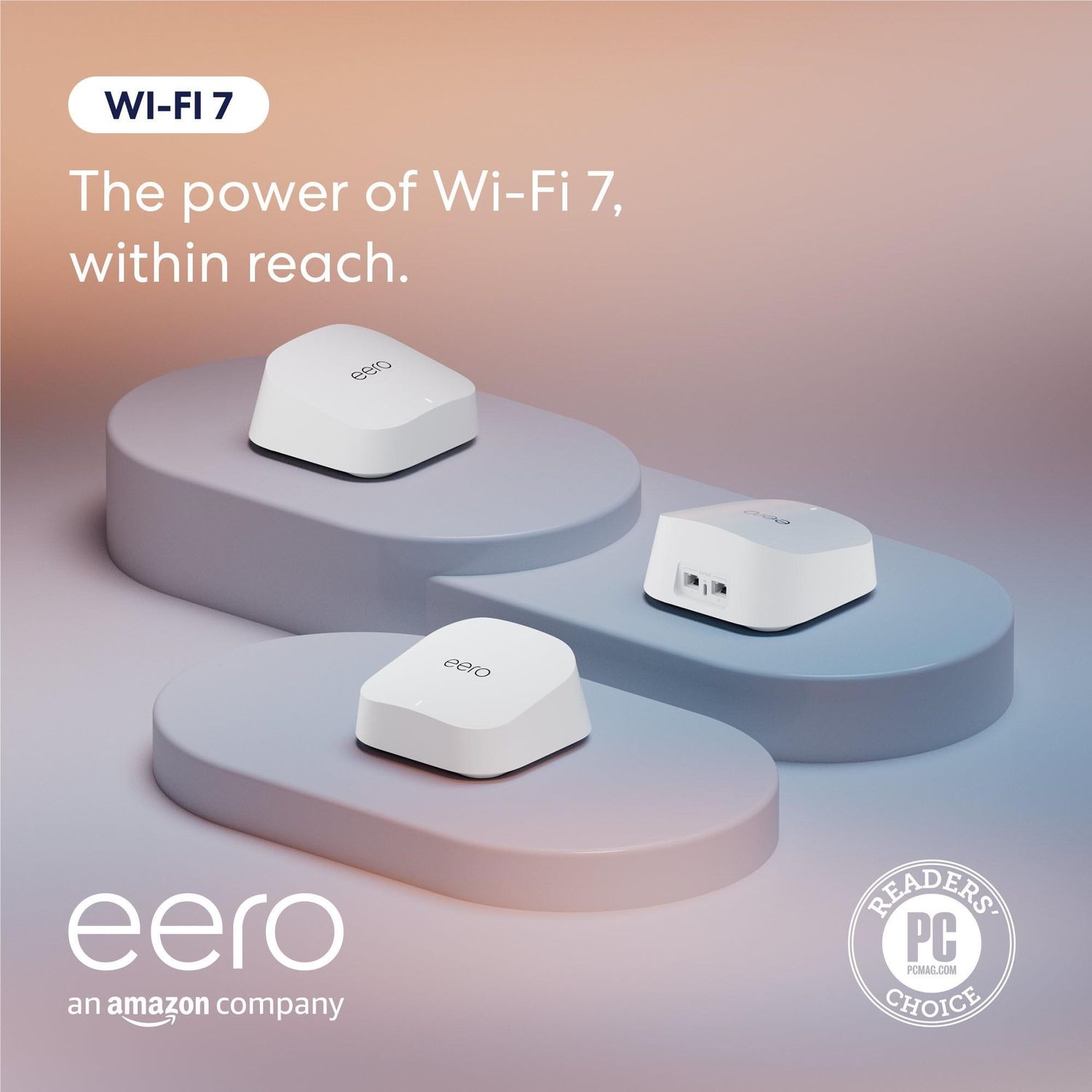 Amazon eero 7 Wi-Fi 7 Dual-Band Mesh Router (3 Pack)