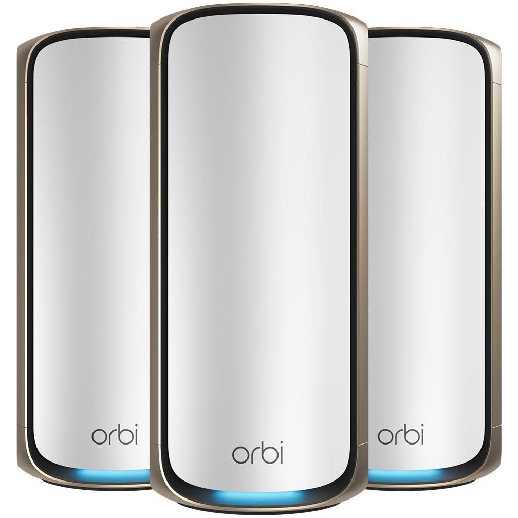 Netgear Orbi® BE27000 Quad-band Mesh Wi-Fi 7 System [3 Pack]