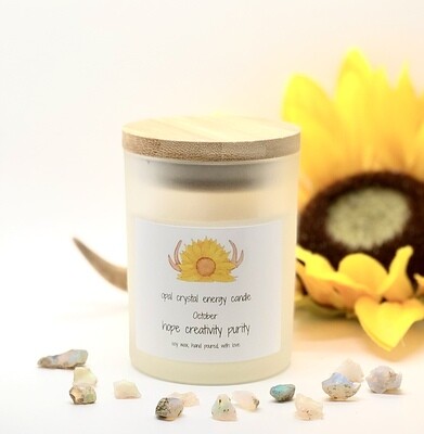 Opal Birthstone Candle - October