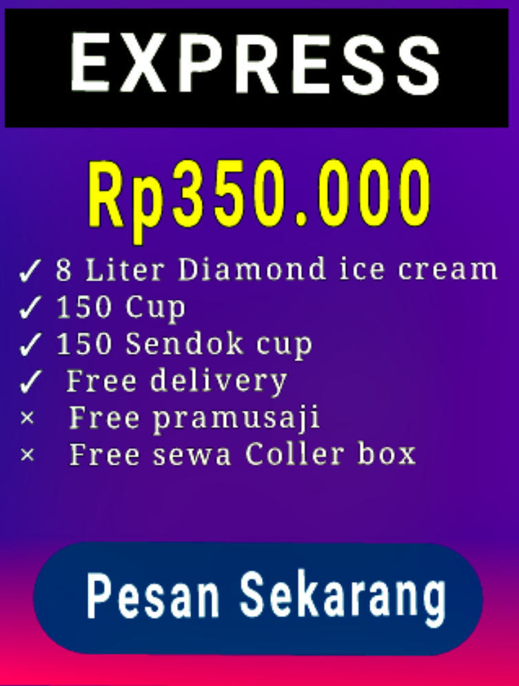 Ice cream diamond Paket Express