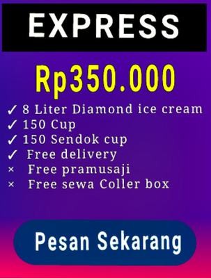 Ice cream diamond Paket Express