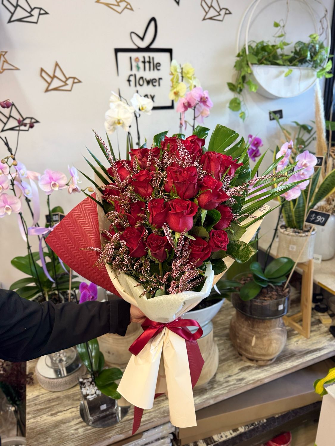 red roses bouquet