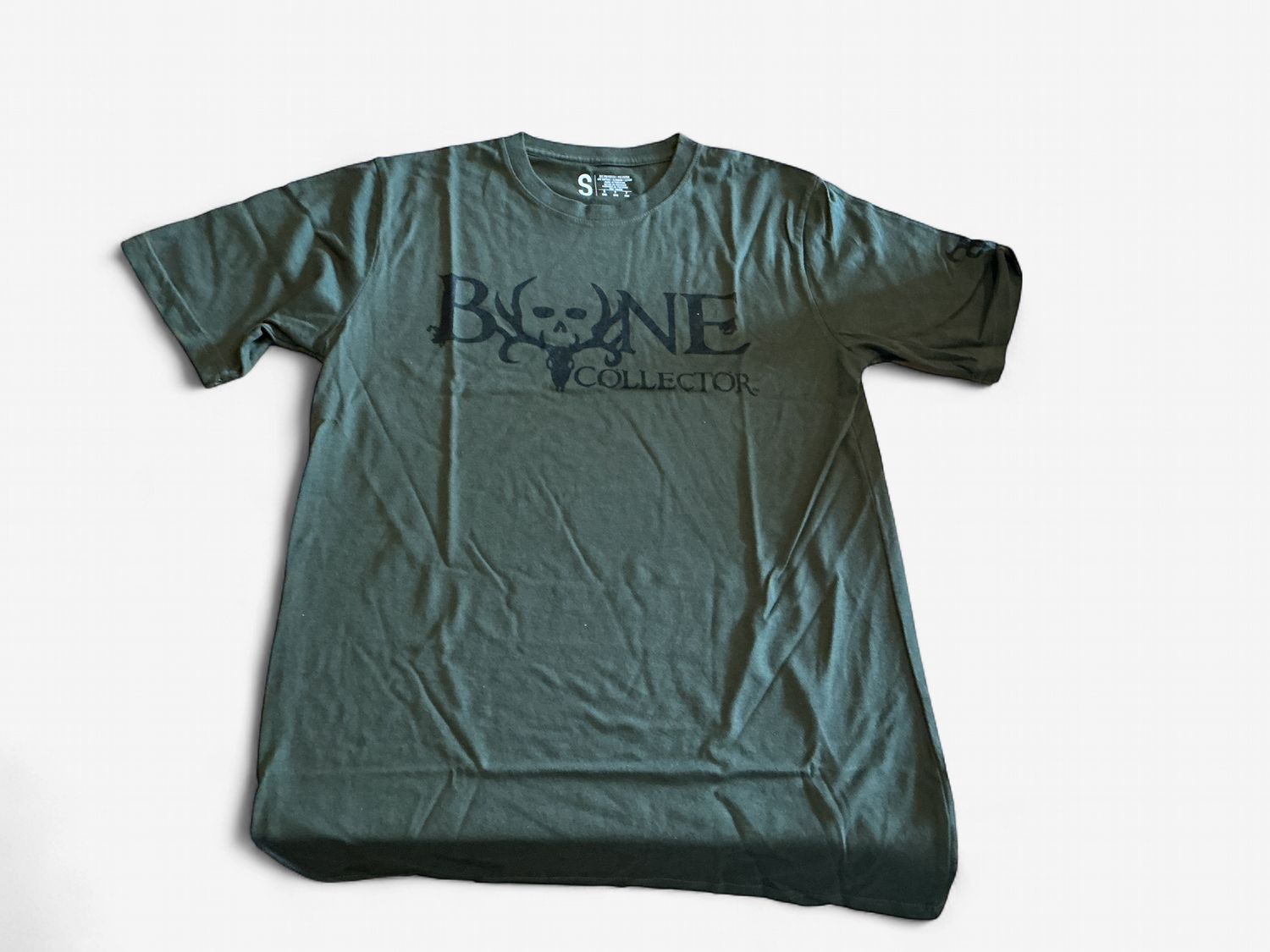 Bone collector dark green shirt
