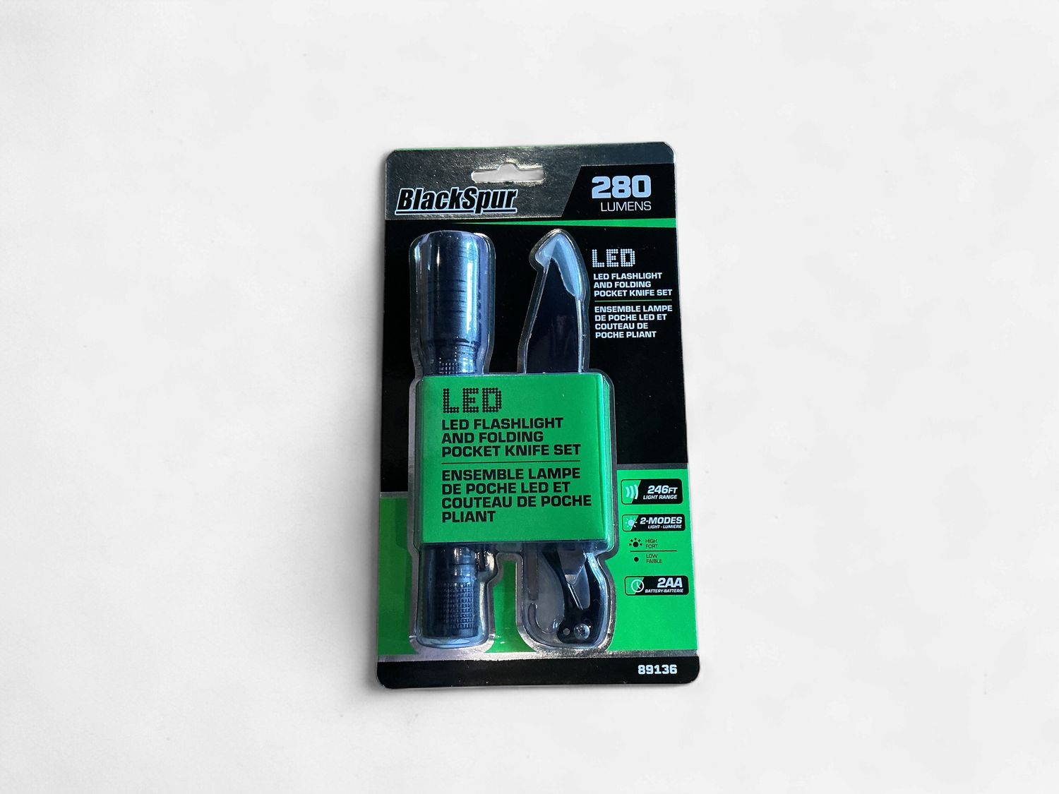 Flashlight And Folding Knife Kit