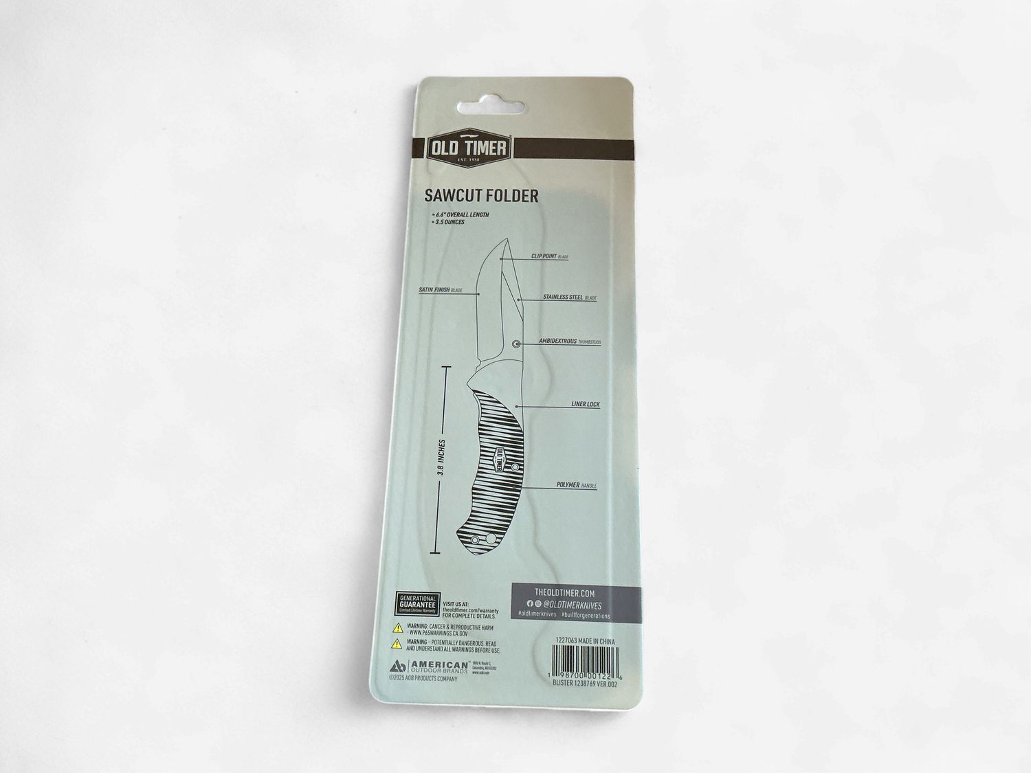 Old Timer Sawcut Folder