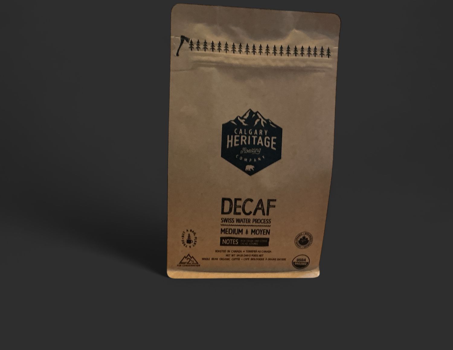 Swiss Water Decaf Whole Bean - 340 Grams