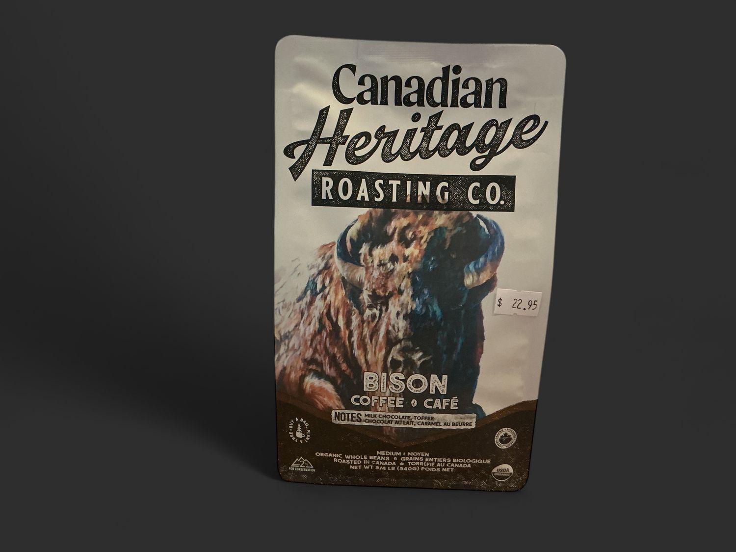 Bison Whole Bean Coffee - 340 Grams