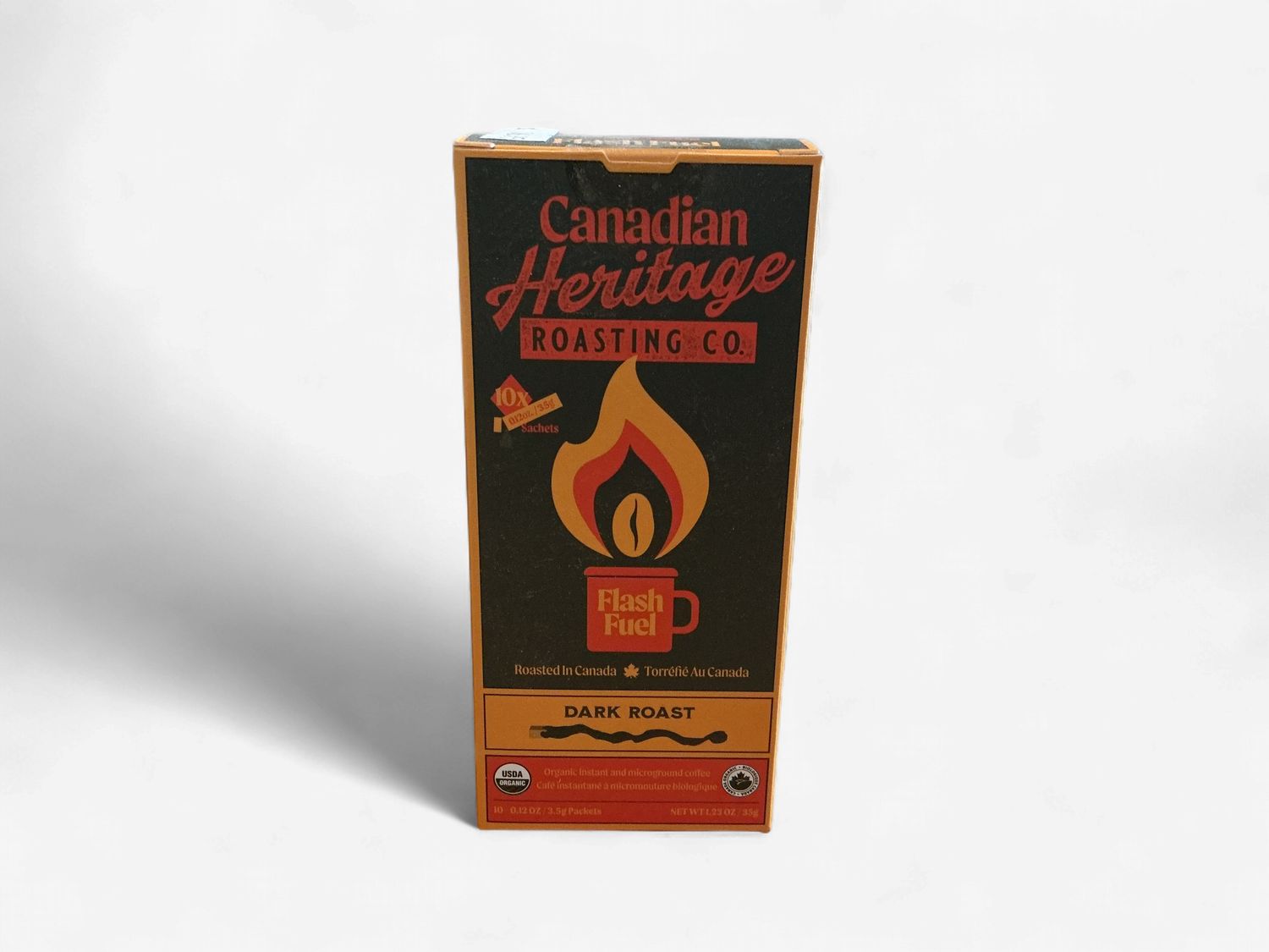 Flash Fuel Instant Dark Roast Individual Packs (10 Per Box)