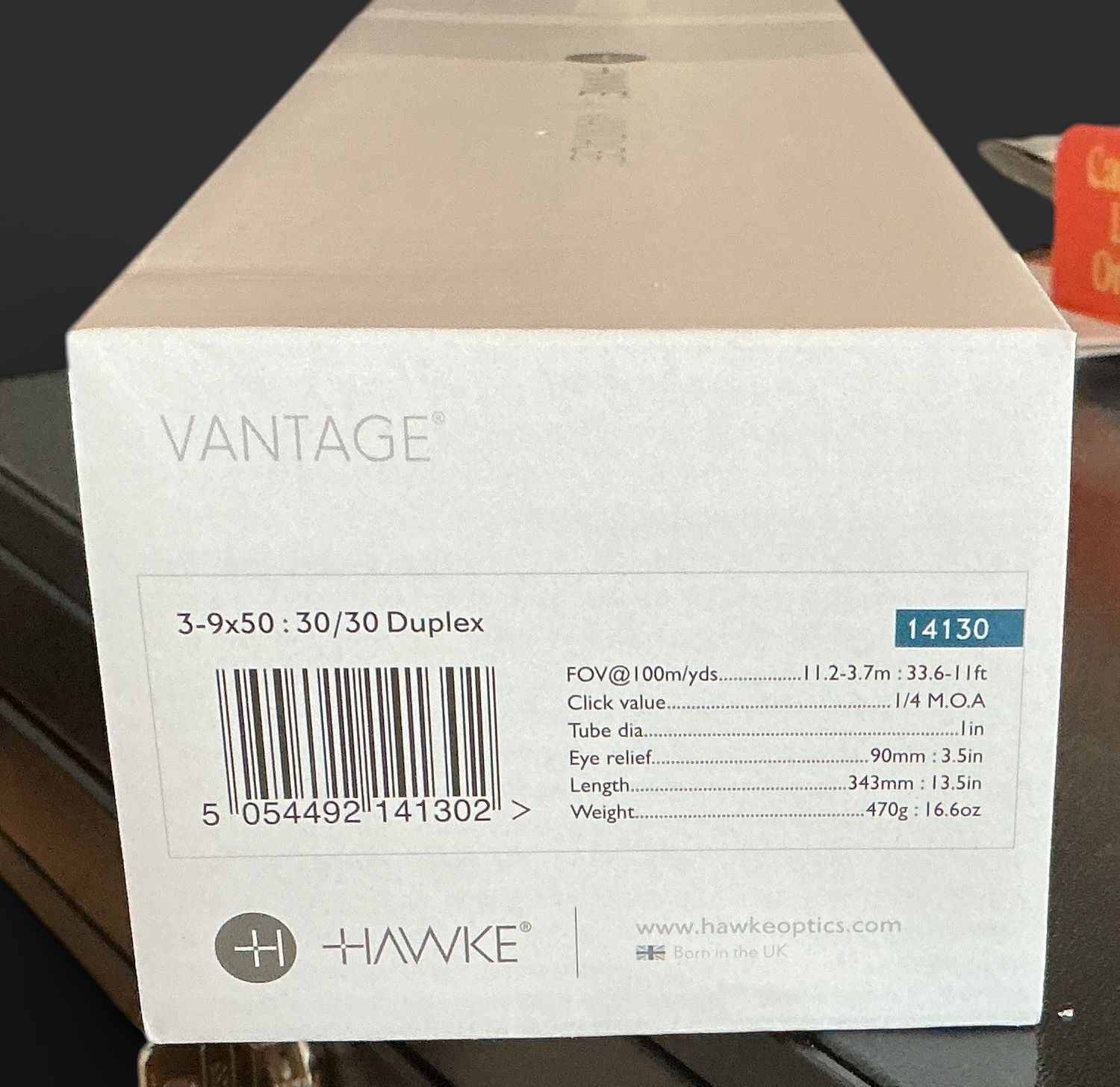 Vantage 3-9x50 30/30 scope