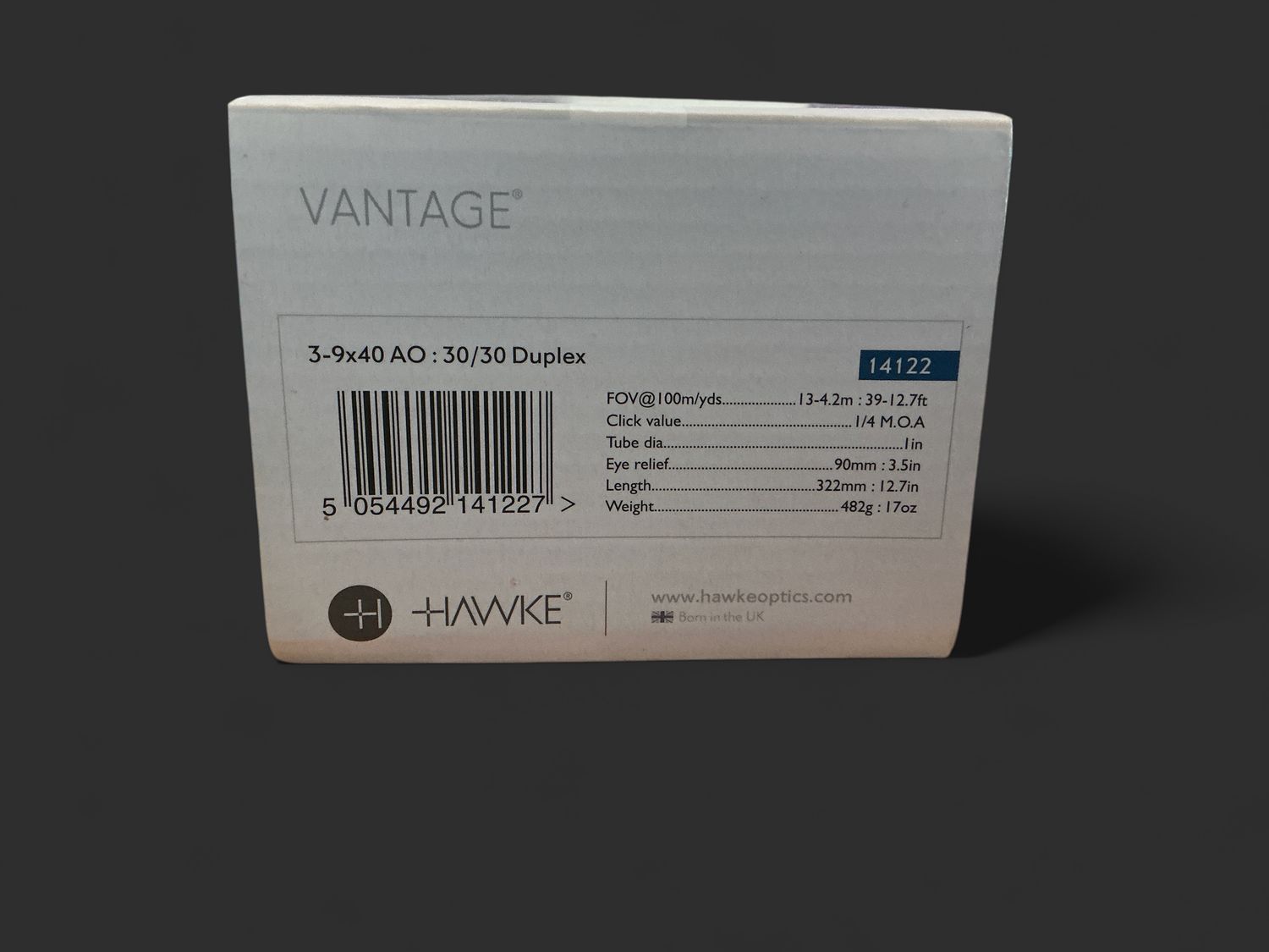 Vantage 3-9x40AO : 30/30 duplex scope