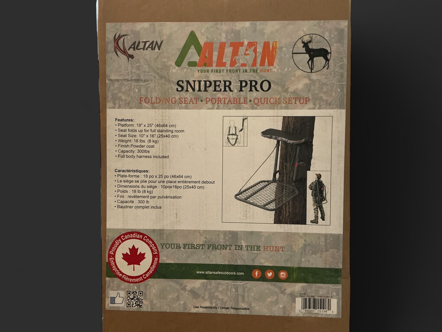 Sniper Pro Folding Seat