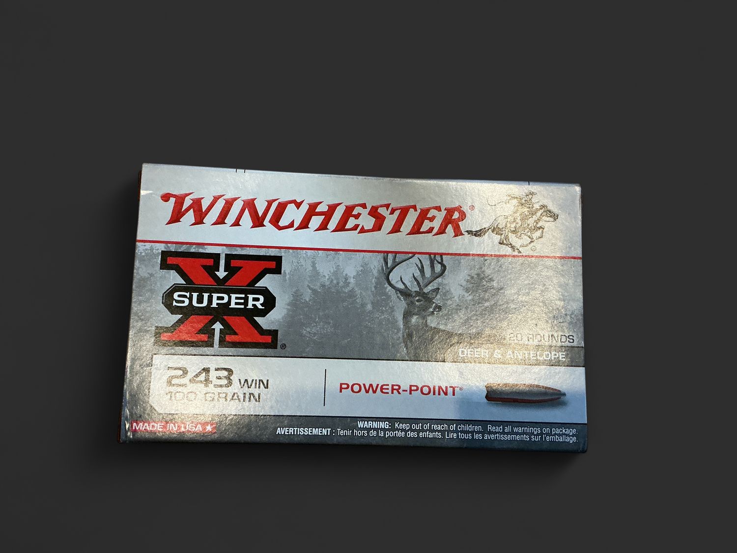Winchester Power Point .243 Win. 100 Grain