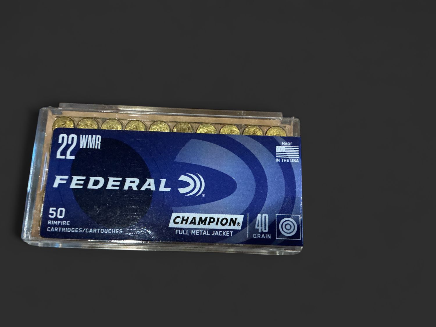 Federal Champion 22WMR 40 Grain FMJ