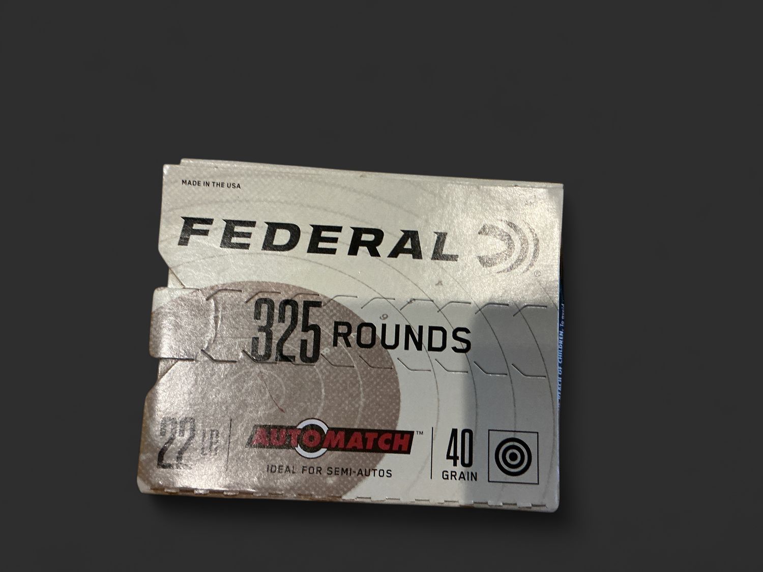 Federal Automatch 22LR 40 Grain - 325 Rounds